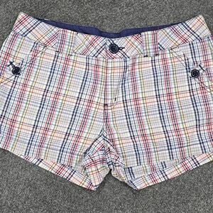 Colorful Plaid Women's Shorts
